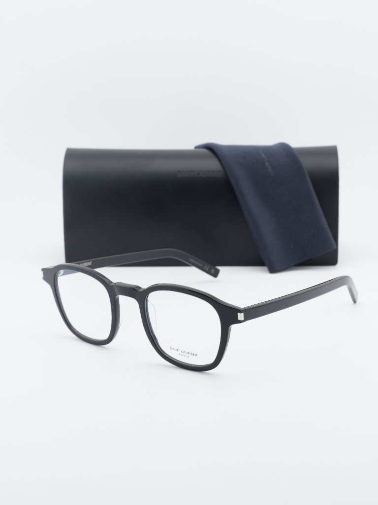 Saint Laurent Sl 549 Slim Opt 001 Square Eyeglasses 47mm - Black